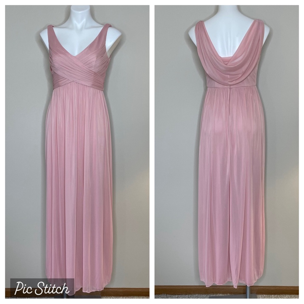 David's Bridal Special Occasion Formal Light Rose Balletcore Evening Gown